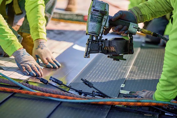 Integrated Solar Roof Installation